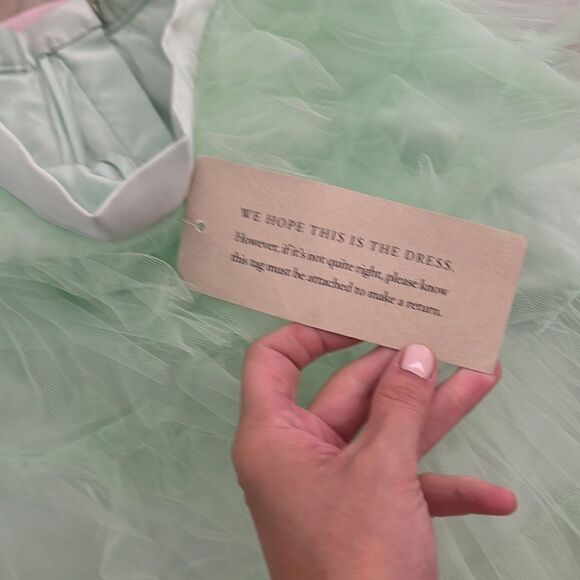 BHLDN mint green tulle ballerina skirt (hitertho) size 2 NWT - Picture 2 of 9